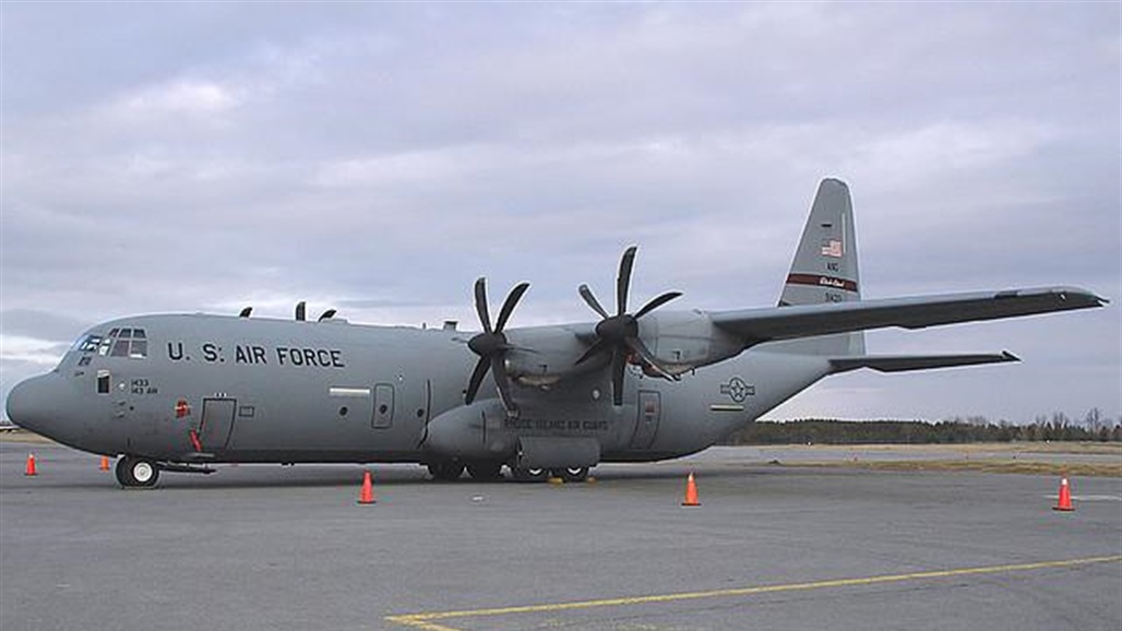 تحطم طائرة C130 تابعة التحالف الدولي اثناء هبوطها في قاعدة التاجي 