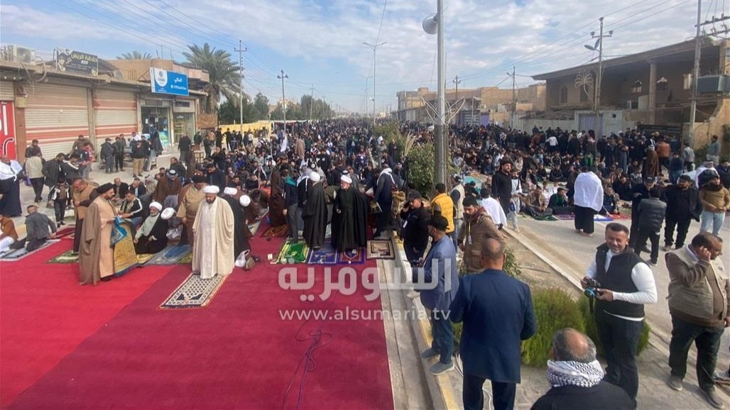 عدسة السومرية توثق الأجواء في كربلاء قبيل انطلاق صلاة الجمعة الموحدة 