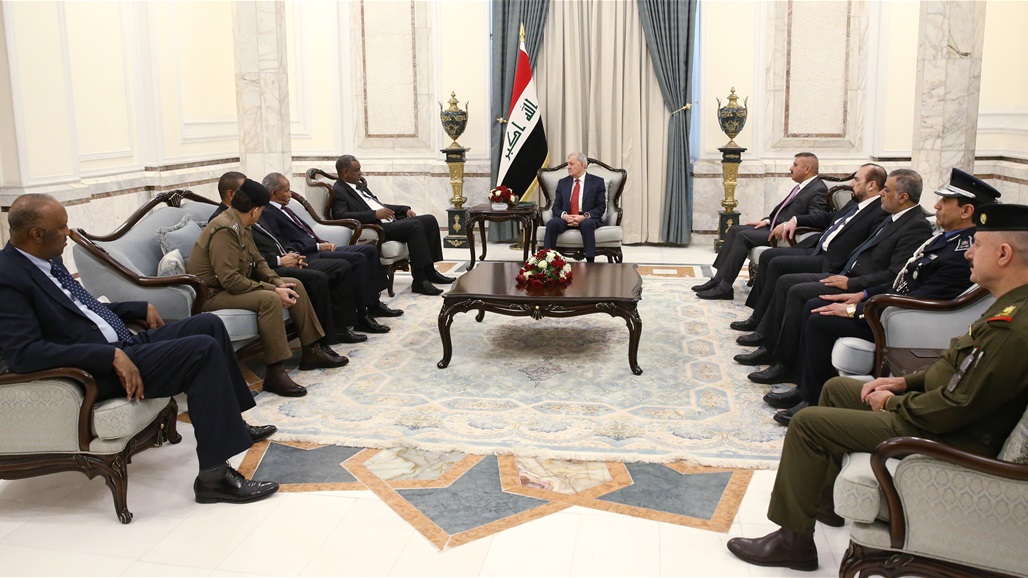 رئيس الجمهورية لوزير الداخلية السوداني: العراق قطع شوطا جيدا بترسيخ أمنه واستقراره