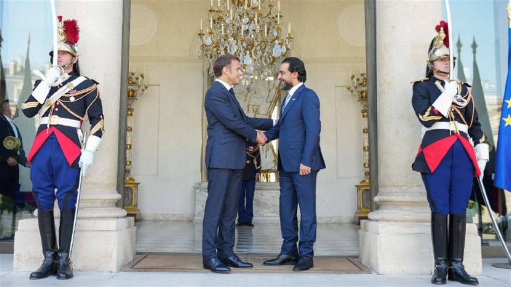 العراق وفرنسا يبحثان العلاقات الثنائية والأوضاع في غزة