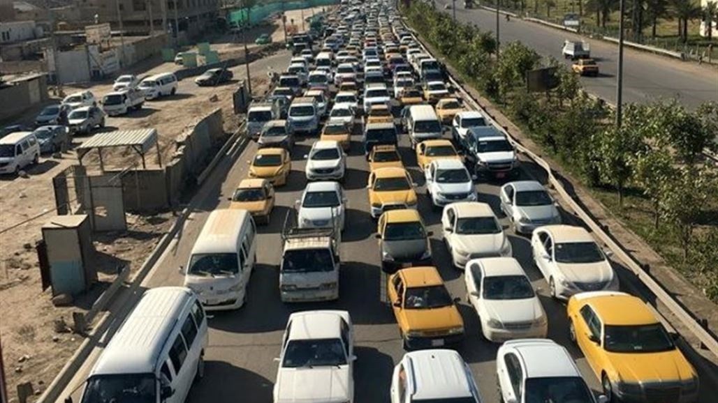 ازدحام محمد القاسم من شمال العاصمة الى جنوبها... خارطة شاملة بحركة المرور في بغداد الان