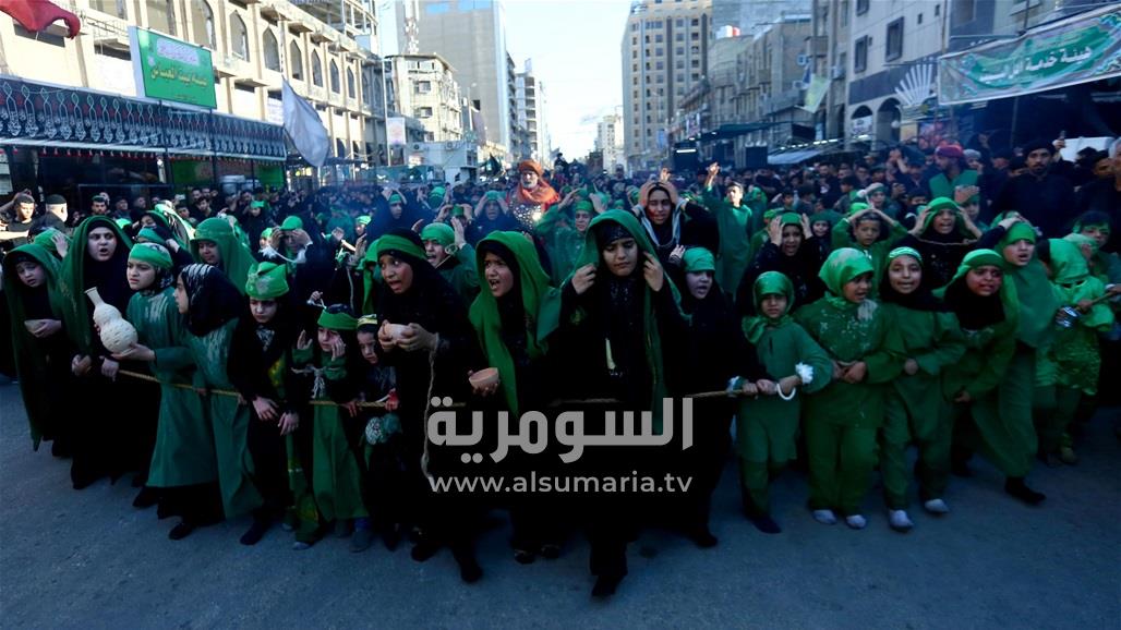 كربلاء.. موكب عزاء يجسد وقائع ما بعد &quot;الطف&quot; (صور)