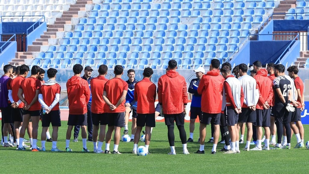 مشاهد من تدريبات المنتخب العراقي بعد الهزيمة أمام البحرين 