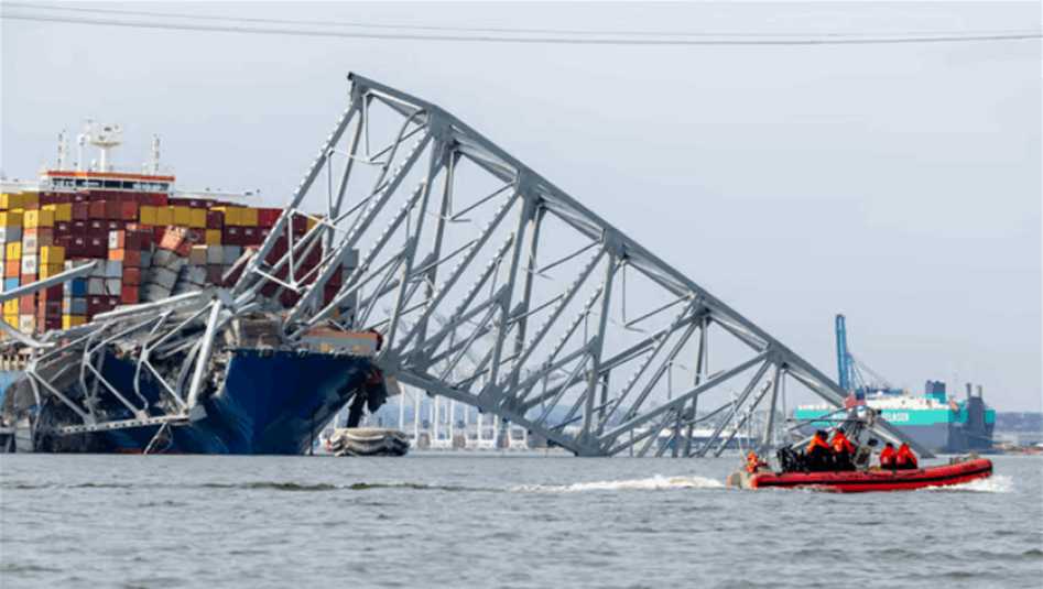 تفاصيل مثيرة حول كارثة انهيار جسر بالتيمور في الولايات المتحدة