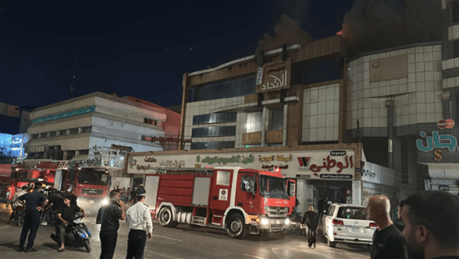 انقاذ 10 نزلاء من حريق فندق في كربلاء