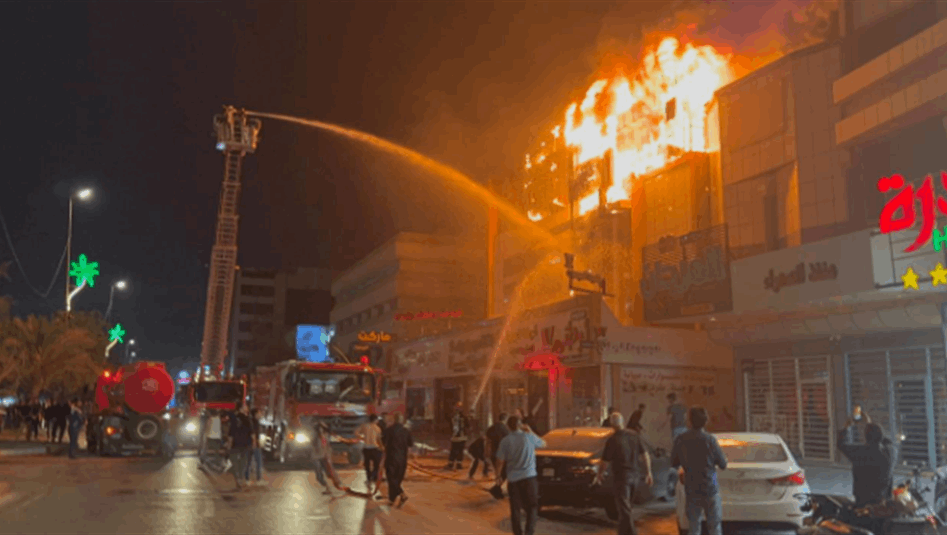 تفاصيل جديدة عن حريق كربلاء.. انقاذ 60 نزيلا اجنبيا (صور)