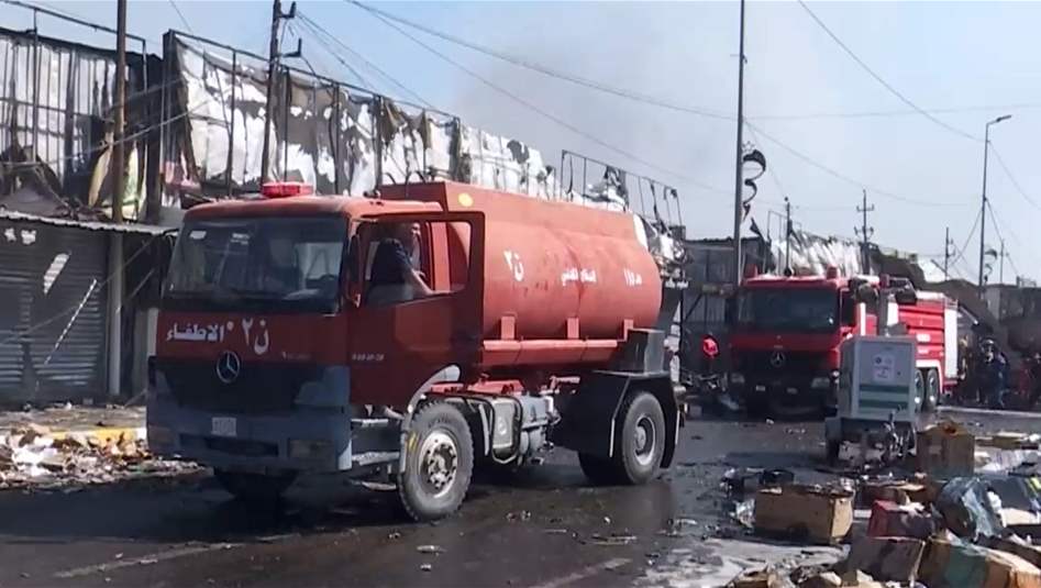 حريق شارع الظلال... خسائر فادحة تكبدها اصحاب المحال التجارية!