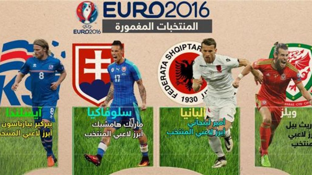 أربعة منتخبات مغمورة في يورو 2016