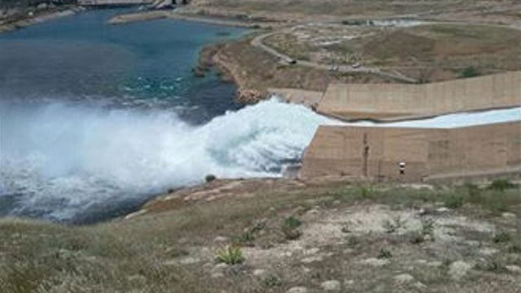 الموارد المائية: فتح البوابات وارتفاع منسوب الماء إلى ٣٢١ متر بسد الموصل