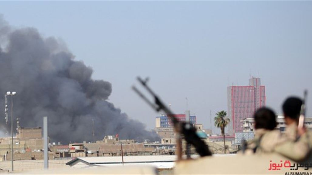 الدفاع المدني يخمد حريقا اندلع بسوق شعبي شمال غربي بغداد