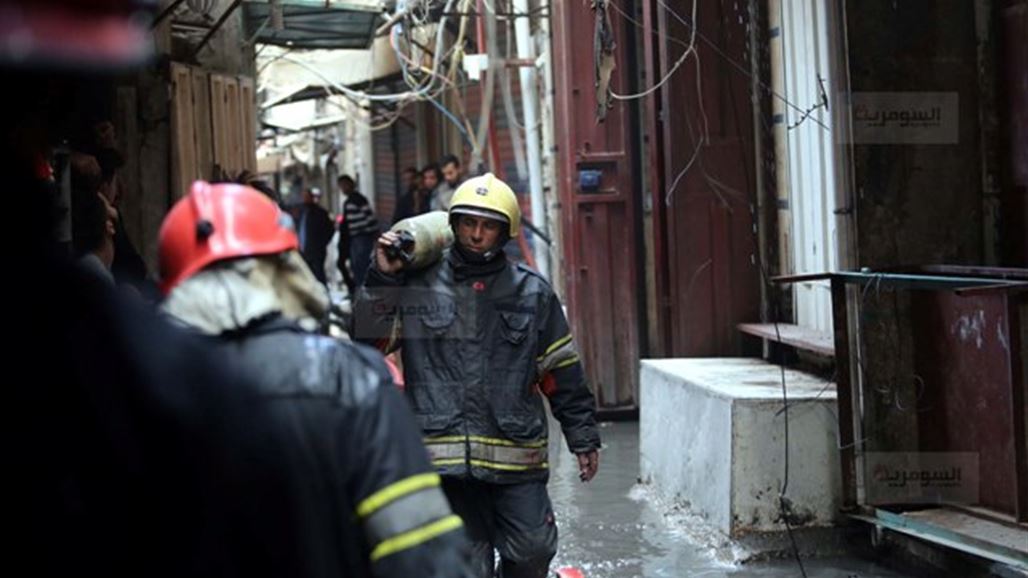 عمليات بغداد: توقعاتنا تشير الى ان حريق الشورجة اليوم متعمد واعتقلنا متهمين بالسرقة