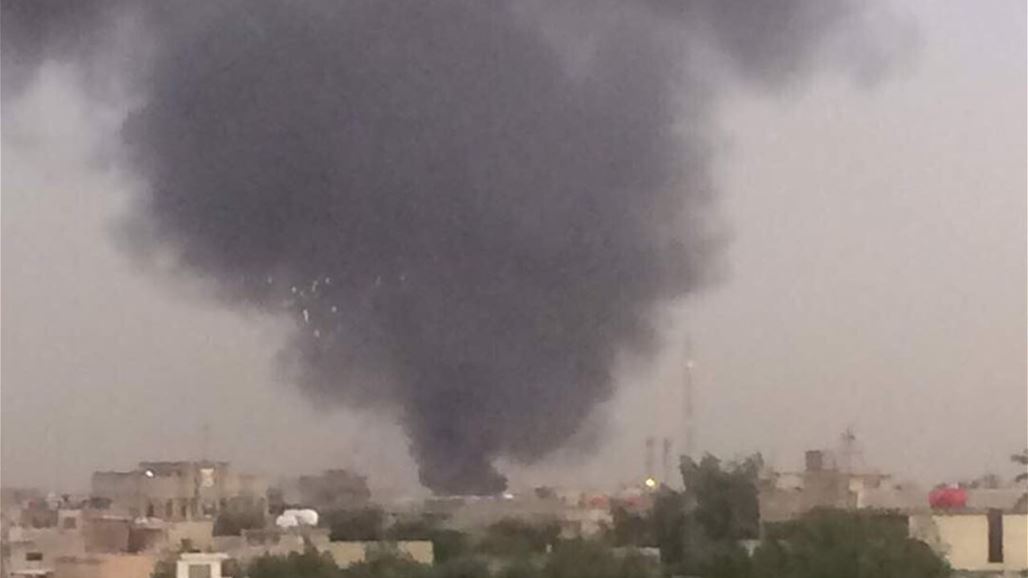 الدفاع المدني يكافح حريقا اندلع قرب فرقة الرد السريع والدفاع الجوي ببغداد