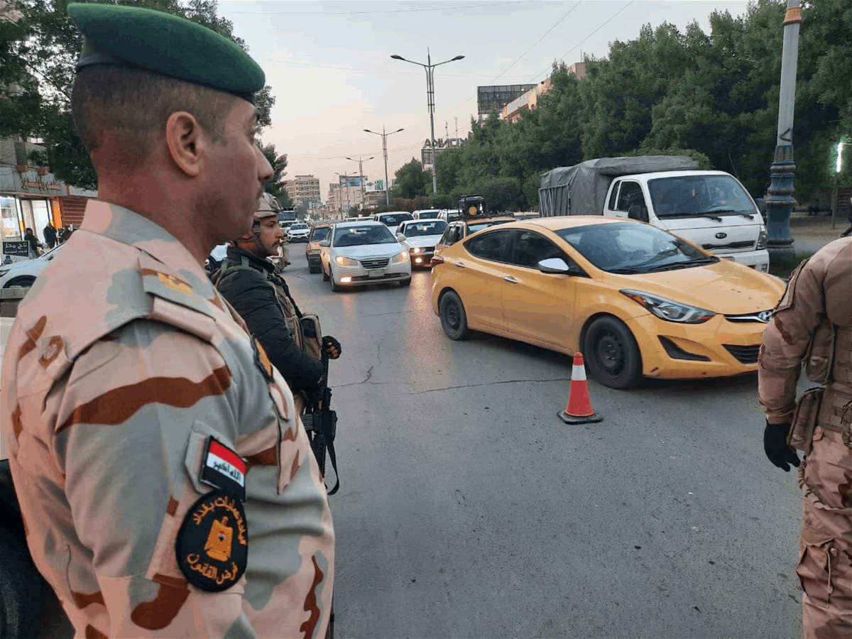 بالصور.. انتشار أمني في الكرادة